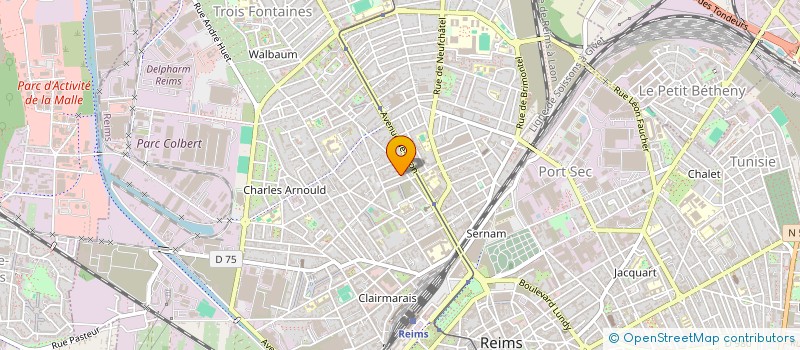 localisation de l'entreprise LES 2 PETITS COCHONS  REIMS