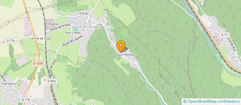 localisation de l'entreprise LES 2 PIGEONNIERS  VAUX-EN-BUGEY