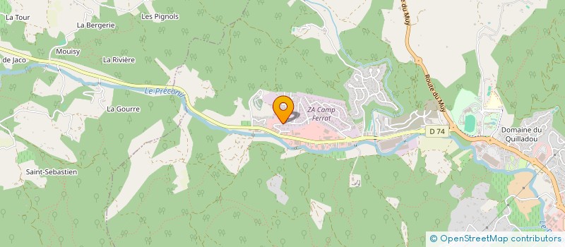 localisation de l'entreprise LES 2 PINS à SAINTE-MAXIME