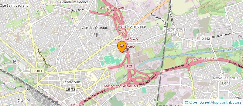 localisation de l'entreprise LES 2 PLATEAUX  LENS