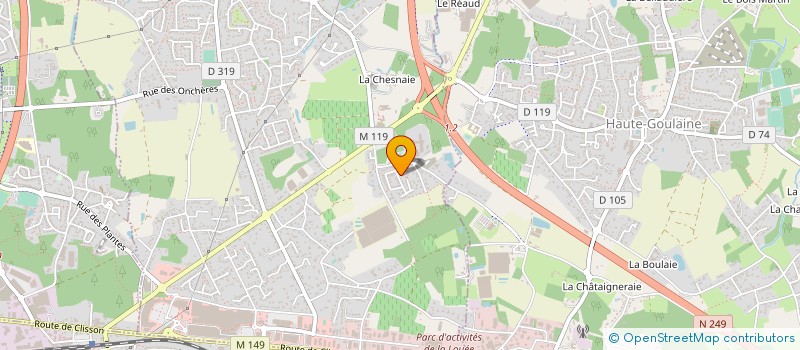 localisation de l'entreprise LES 2 PLOMBIERS à BASSE-GOULAINE