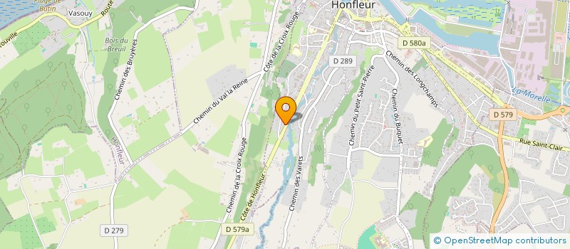 localisation de l'entreprise LES 2 POMMIERS à HONFLEUR