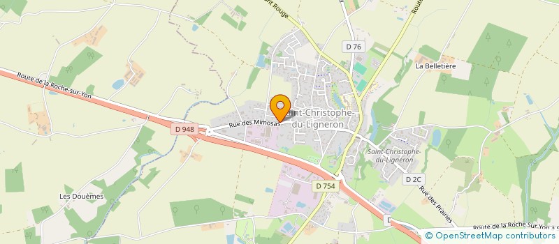 localisation de l'entreprise LES 2 R à SAINT-CHRISTOPHE-DU-LIGNERON