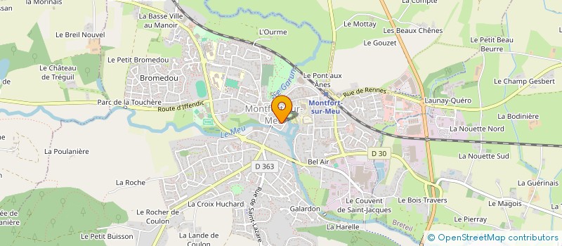 localisation de l'entreprise LES 2 R&R  MONTFORT-SUR-MEU