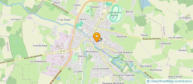 localisation de l'entreprise LES 2 REPONSES  CHATILLON-SUR-CHALARONNE
