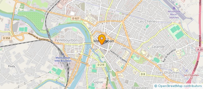 localisation de l'entreprise LES 2 ROBES  MONTAUBAN