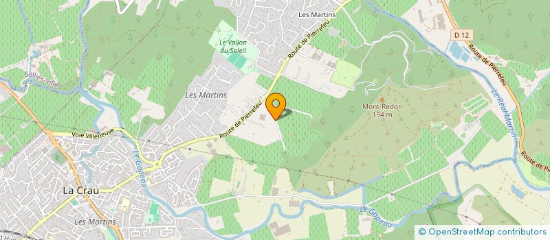 localisation de l'entreprise LES 2 ROSES DE VERDILLON à LA CRAU