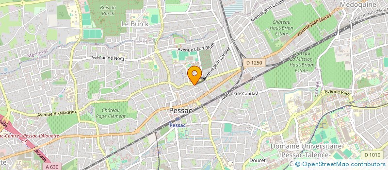 localisation de l'entreprise LES 2 ROSES INTREPIDES  PESSAC