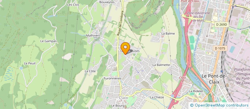 localisation de l'entreprise LES 2 S  CLAIX