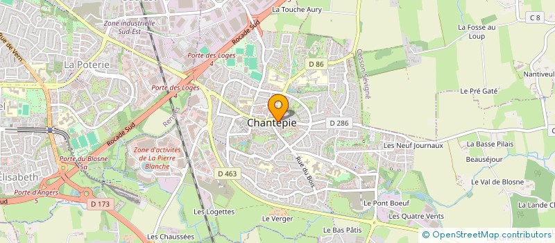 localisation de l'entreprise LES 2 S à CHANTEPIE