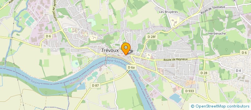 localisation de l'entreprise LES 2 SAISONS  TREVOUX