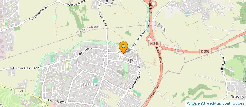 localisation de l'entreprise LES 2 SCHTROUMPFS  CHASSIEU