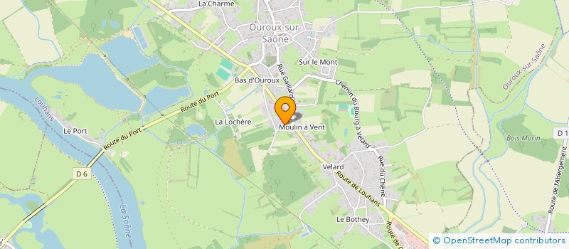 localisation de l'entreprise LES 2 SOEURS  OUROUX-SUR-SAONE