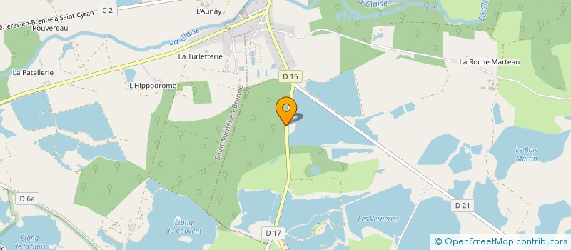 localisation de l'entreprise LES 2 TERRES à AZAY-LE-FERRON