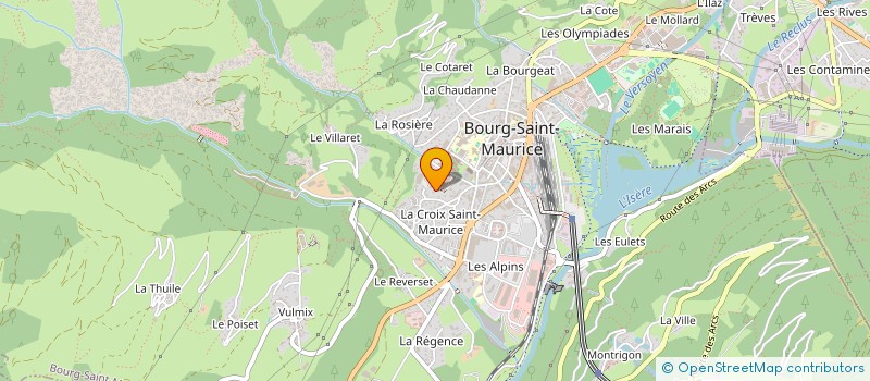 localisation de l'entreprise LES 2 TETES  BOURG-SAINT-MAURICE
