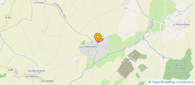 localisation de l'entreprise LES 2 TREILLES  CHAVAGNES-LES-REDOUX