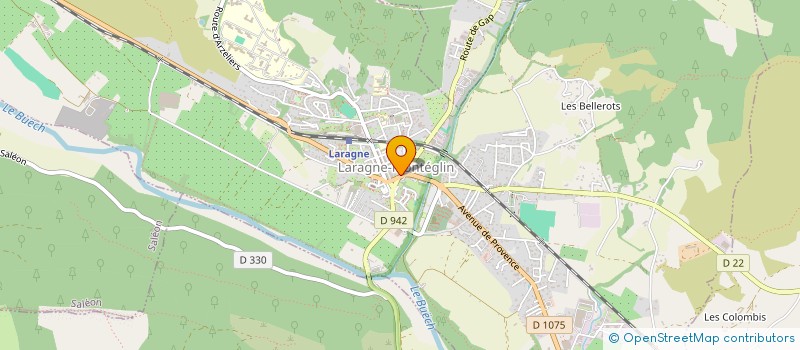 localisation de l'entreprise LES 2 V  LARAGNE-MONTEGLIN