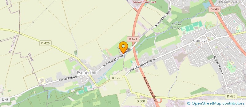 localisation de l'entreprise LES 2 VILLAGES  CUINCY