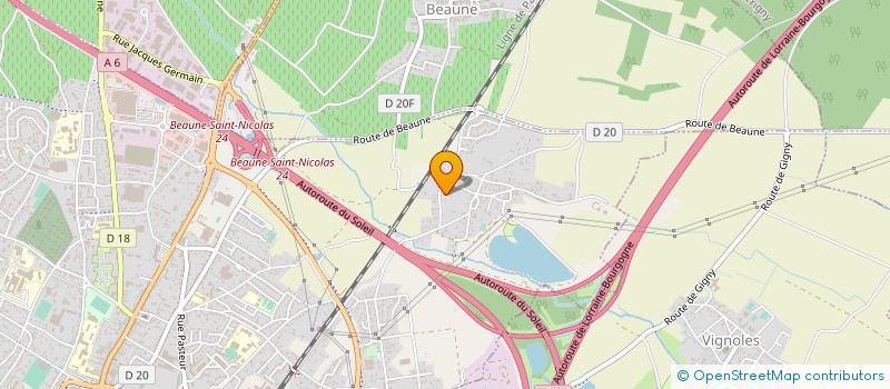 localisation de l'entreprise LES 2 WATTEAUX à BEAUNE
