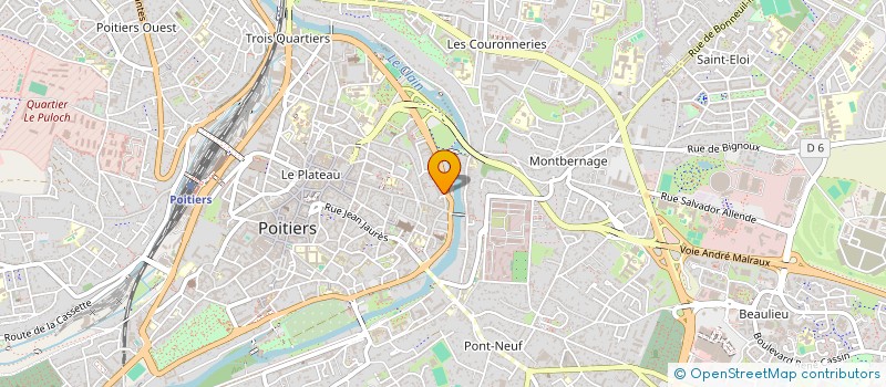 localisation de l'entreprise LES 20 COEURS à POITIERS