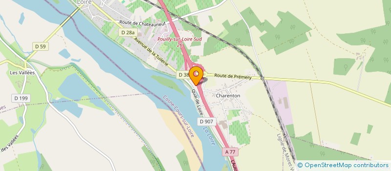 localisation de l'entreprise LES 200 BORNES à POUILLY-SUR-LOIRE
