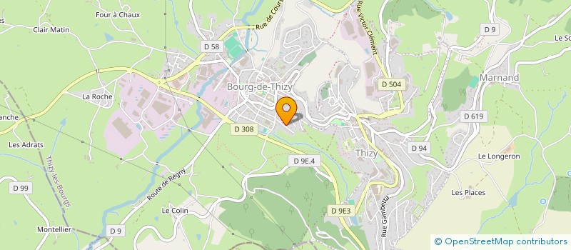 localisation de l'entreprise LES 2001 DE BOURG-DE-THIZY  THIZY-LES-BOURGS