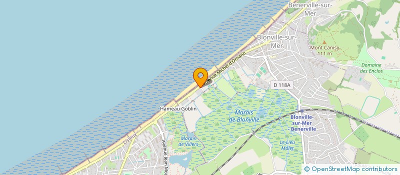 localisation de l'entreprise LES 21 KMS MER, MONTS ET MARAIS  BLONVILLE-SUR-MER