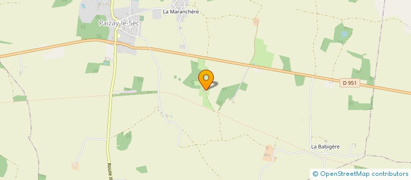 localisation de l'entreprise LES 22 COURLIS  PAIZAY-LE-SEC