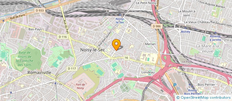 localisation de l'entreprise LES 25 BOSSES à NOISY-LE-SEC