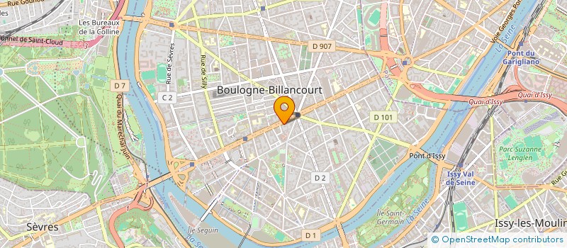 localisation de l'entreprise LES 26 SAPHIRS à BOULOGNE-BILLANCOURT