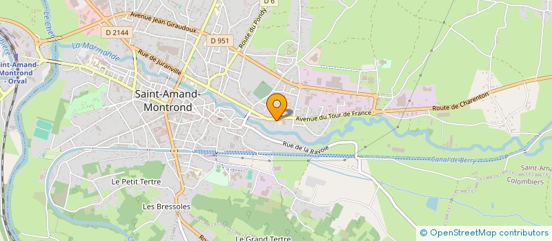 localisation de l'entreprise LES 27 CLES DE SAINT PIERRE  SAINT-AMAND-MONTROND