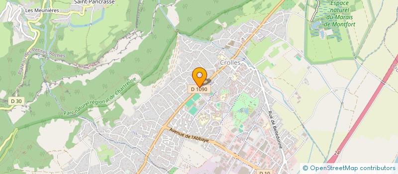 localisation de l'entreprise LES 2A  CROLLES