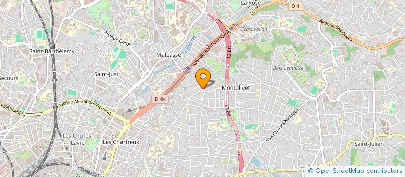 localisation de l'entreprise LES 2A à MARSEILLE
