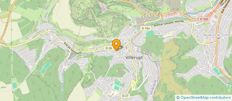 localisation de l'entreprise LES 2A  VILLERUPT