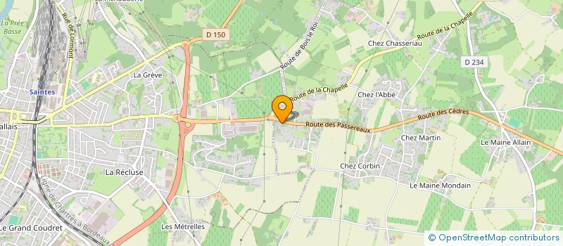 localisation de l'entreprise LES 2A  CHANIERS