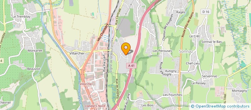 localisation de l'entreprise LES 2A ET FILLES  VOGLANS