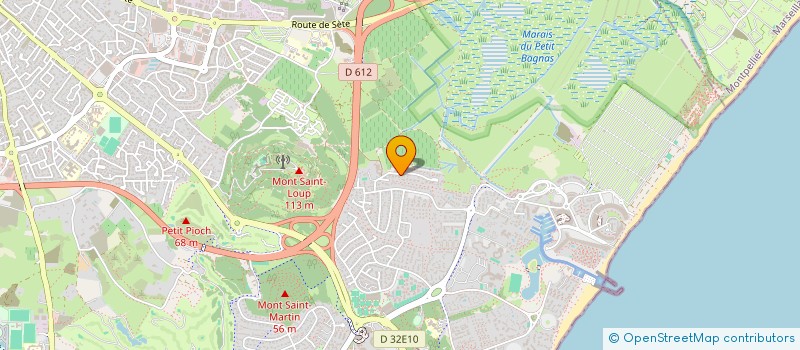 localisation de l'entreprise LES 2AGIS à AGDE