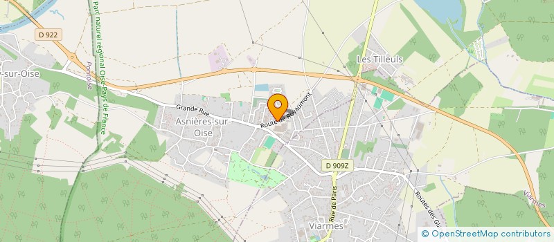 localisation de l'entreprise LES 2B à ASNIERES-SUR-OISE