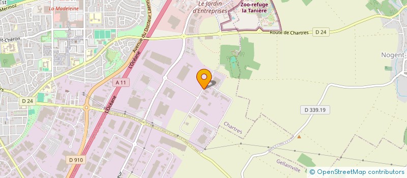 localisation de l'entreprise LES 2B à CHARTRES