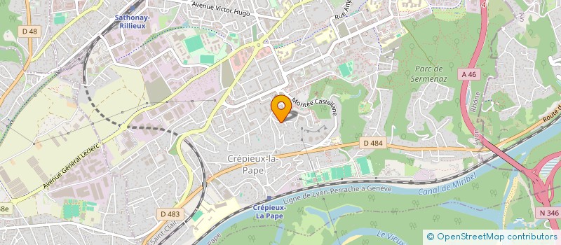 localisation de l'entreprise LES 2D  RILLIEUX-LA-PAPE