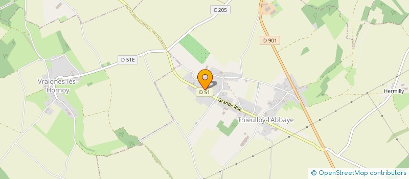 localisation de l'entreprise LES 2D  THIEULLOY-L'ABBAYE