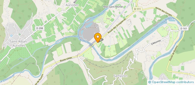 localisation de l'entreprise LES 2G à RUOMS