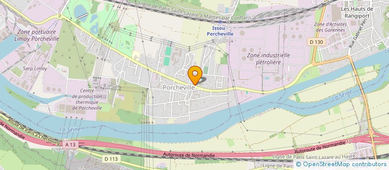 localisation de l'entreprise LES 2H  PORCHEVILLE