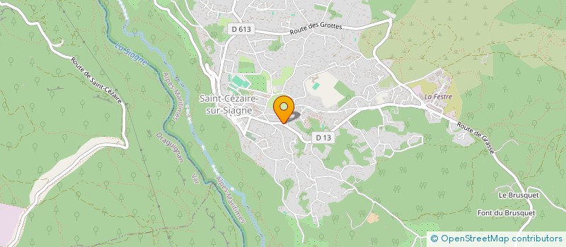 localisation de l'entreprise LES 2H  SAINT-CEZAIRE-SUR-SIAGNE