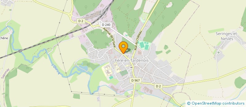 localisation de l'entreprise LES 2J  FERE-EN-TARDENOIS