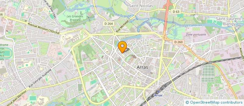 localisation de l'entreprise LES 2J à ARRAS