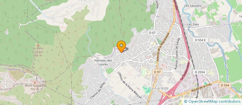 localisation de l'entreprise LES 2J  LA FARLEDE