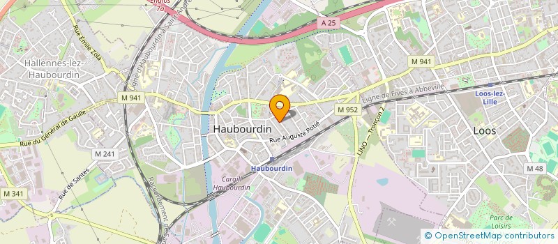 localisation de l'entreprise LES 2J SERVICES  HAUBOURDIN