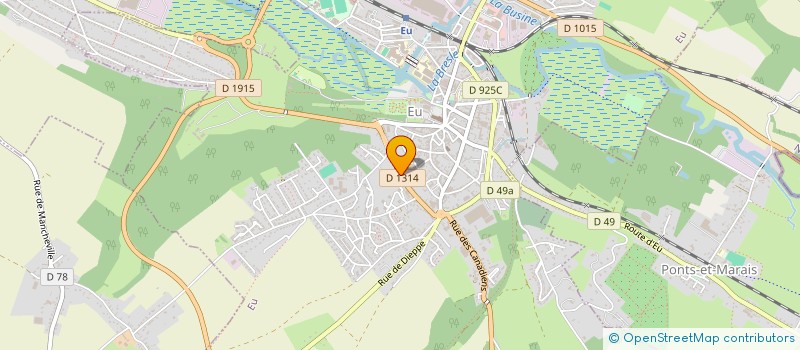 localisation de l'entreprise LES 2L  EU