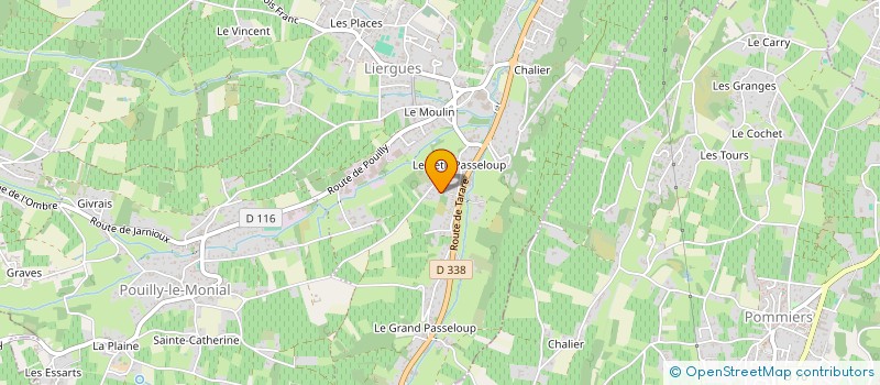 localisation de l'entreprise LES 2L à PORTE-DES-PIERRES-DOREES
